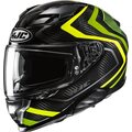 HJC F71 Carbon Nevio Musta/Fluo Keltainen MC3H
