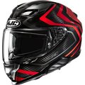 HJC F71 Carbon Nevio Musta/Punainen MC1