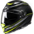 HJC F70 Diwen musta/fluo keltainen