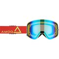 AMOQ Vision Magnetic Punainen/keltainen kultaisella peililinssillä