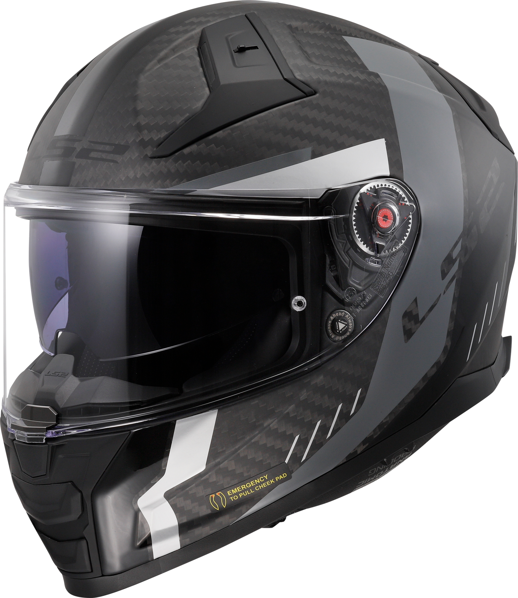 LS2 FF811 Vector 2 Carbon Grid Matt balck-šedá