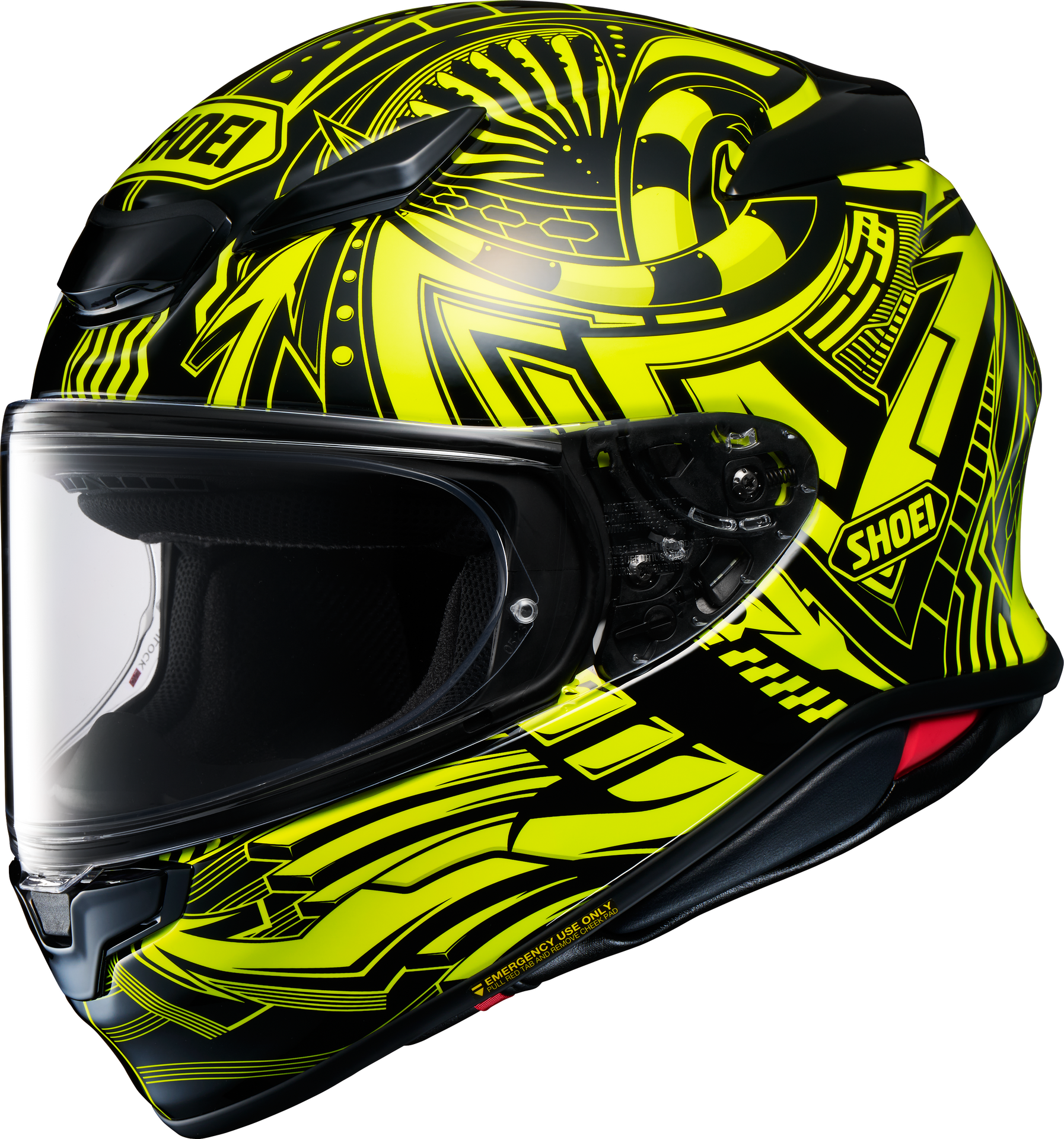 Shoei NXR2 BEAUT TC-3 kelta-valkoinen