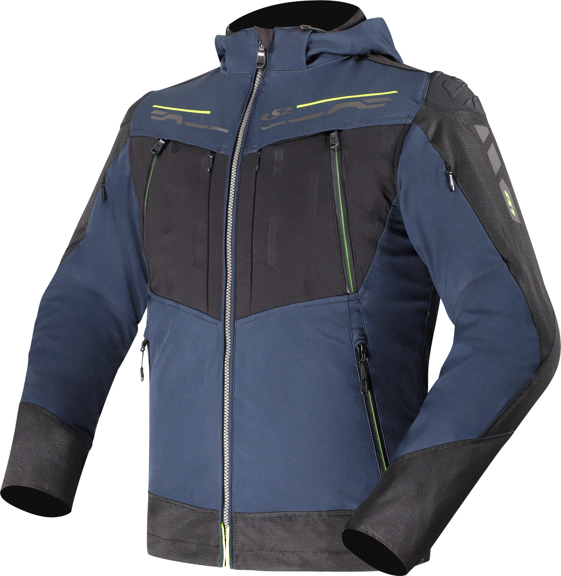 LS2 Zirconium Evo Jacket мужское Синий/черный/желтый