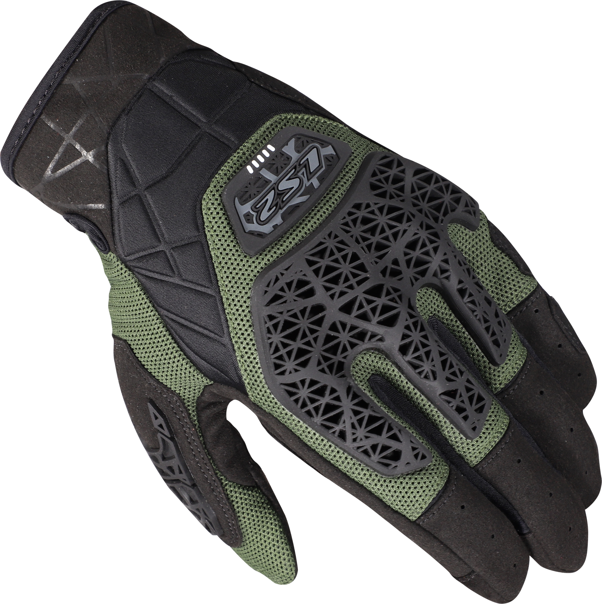LS2 All Terrain miesten hanskat Musta&vihreä