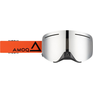 AMOQ Vision Vent+ Magnetic nenäsuojalla, Oranssi/musta hopealla peililinssillä