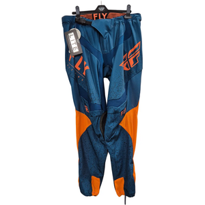 Fly Racing Lite MX bukser til mænd, blå/orange, 34
