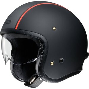 Shoei J.O Carburettor, Mattsvart-oransje, M