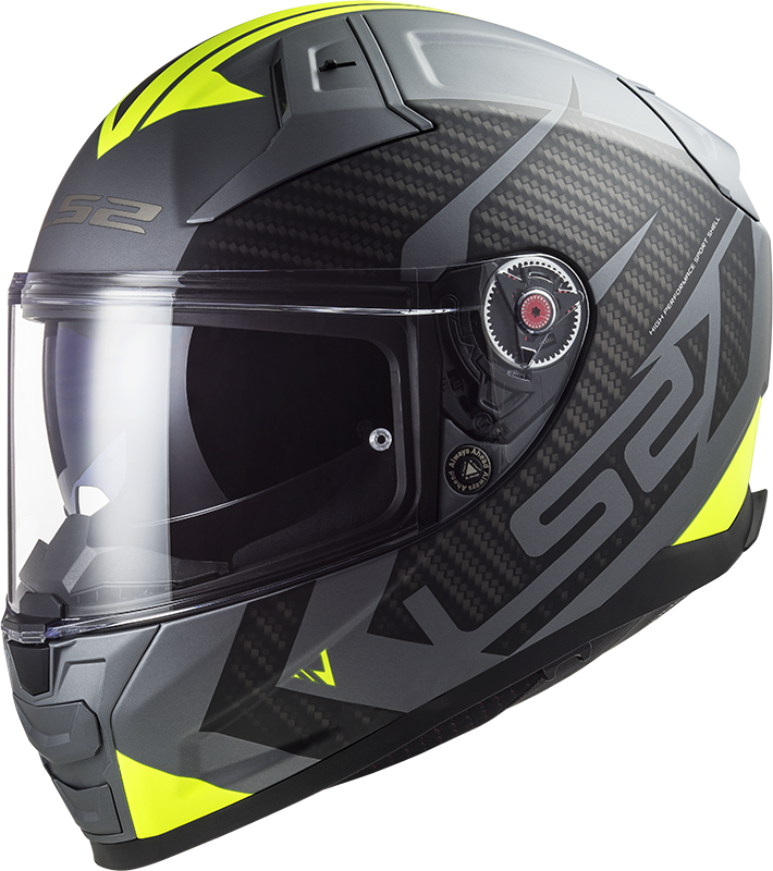 LS2 FF811 Vector 2 Splitter Matte titanium-HV- žltá