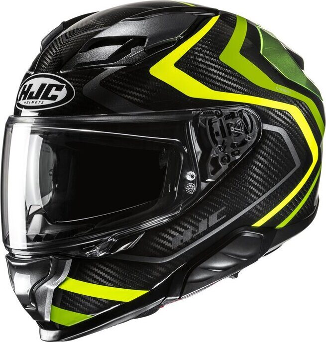 HJC F71 Carbon Nevio Musta/Fluo Keltainen MC3H