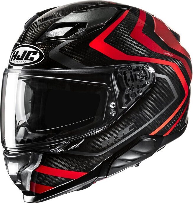 HJC F71 Carbon Nevio Musta/Punainen MC1