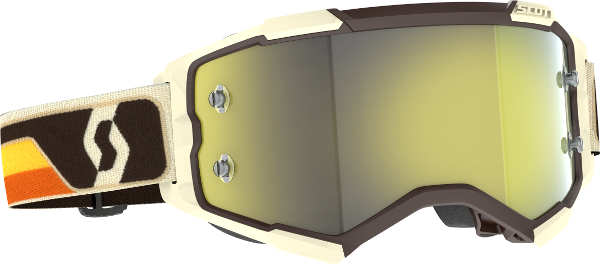Scott Fury Tummanruskea/beige keltainen peililinssi