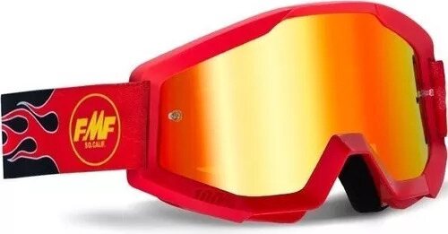FMF Powercore Goggle Punainen-punainen peililinssi