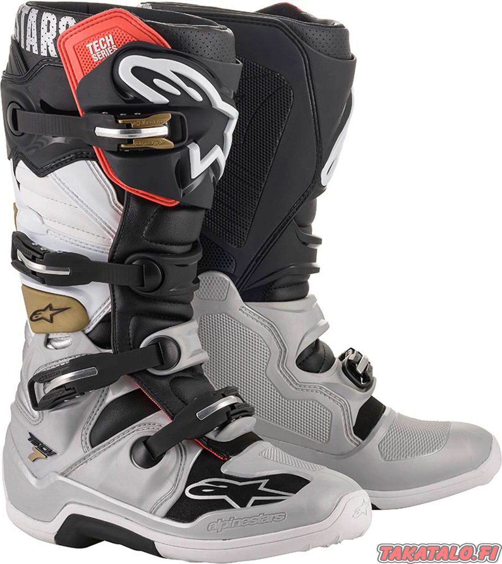 Alpinestars Tech 7 MX Negru/argint/alb/auriu