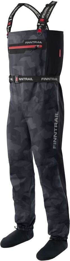 Finntrail Athletic pantaloni de pescuit Camoshadow negru