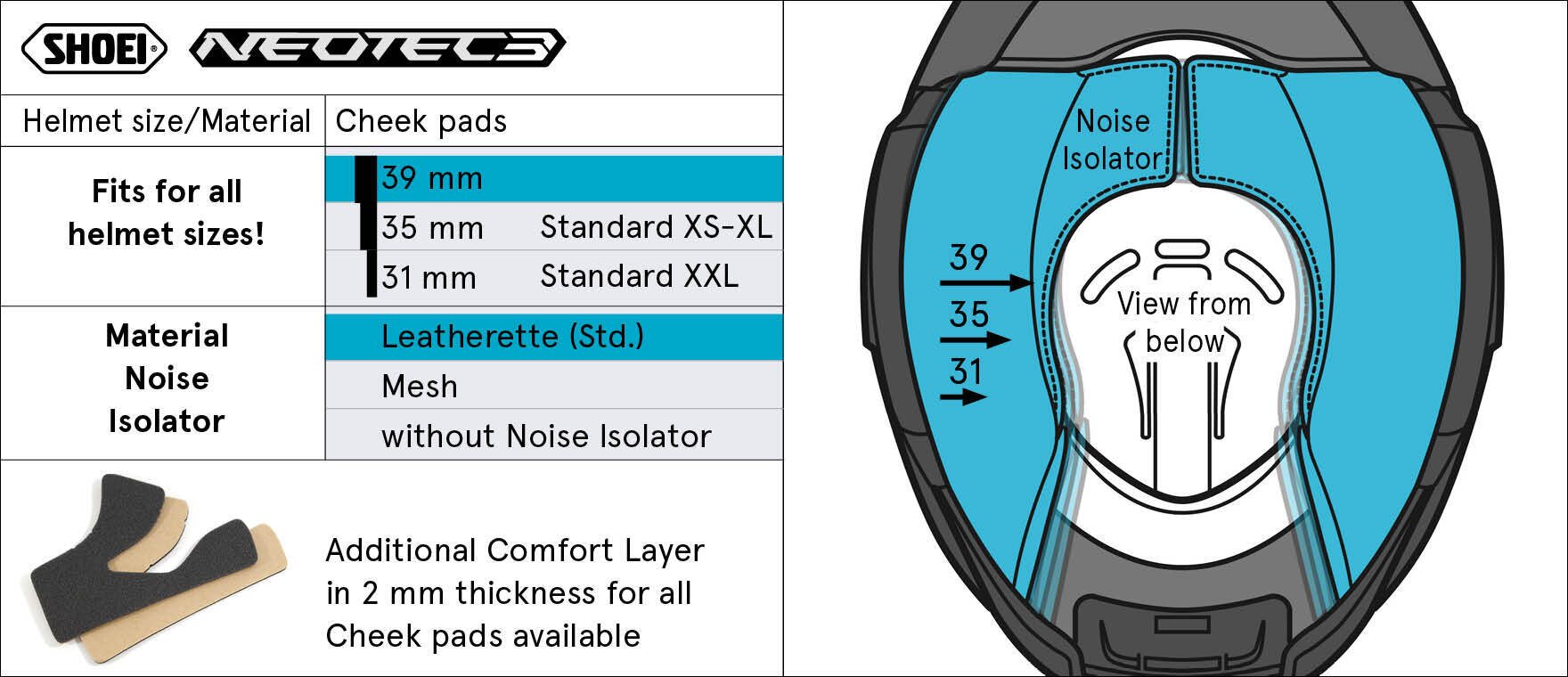 Shoei Type-QL (Neotec3) 39mm