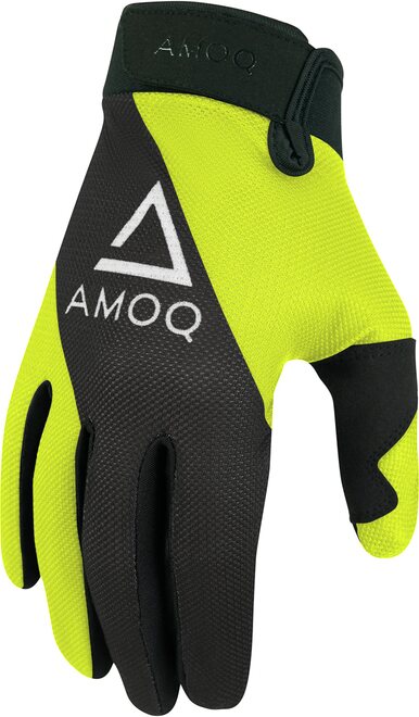 AMOQ Airline Mesh gloves Musta/HiVis