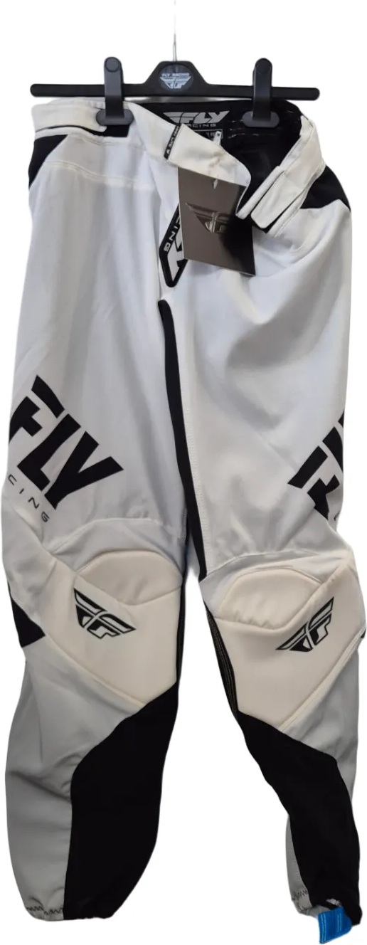 Fly Racing Lite crossihousut naisten Valkoinen/musta