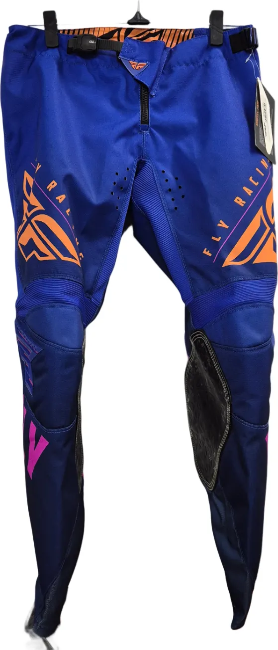 Fly Racing Kinetic crossihousut miesten Tummasininen/oranssi