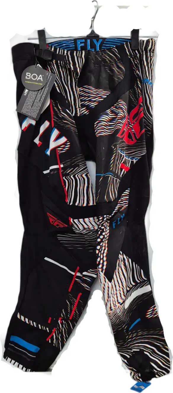 Fly Racing Lite crossihousut miesten Musta/punainen/sininen