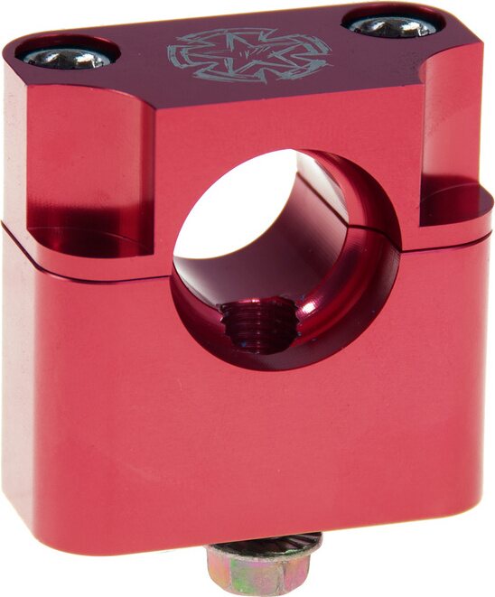 Timeless 22mm manillares Adjunto par M10 bolt Rojo