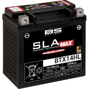 BS Battery akku BTX14HL SLAMAX