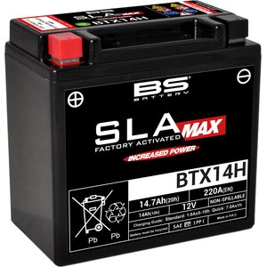 BS Battery akku BTX14H SLAMAX