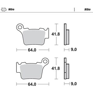Motomaster jarrupalat 944-21 Sintered