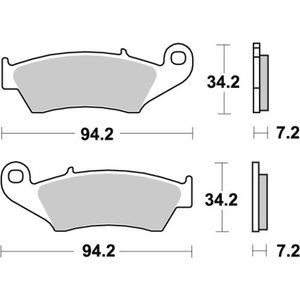 Sbs jarrupalat 694SI Sintered Offroad
