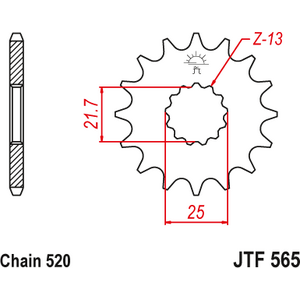 JT Sprockets JTF565.13