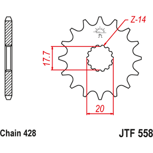 JT Sprockets JTF558.15