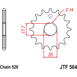 JT Sprockets JTF564.14