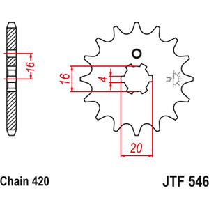JT Sprockets JTF546.13