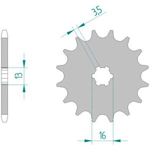 Forte 13 teeth (420)