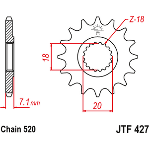 JT Sprockets JTF427