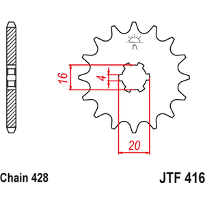 JT Sprockets JTF416.14