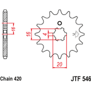 JT Sprockets JTF546.15