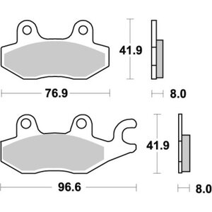 Sbs jarrupalat 638SI Sintered Offroad
