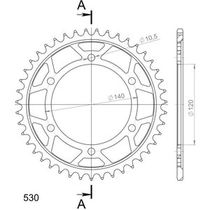 JT Sprockets takaratas 499.42 teräs