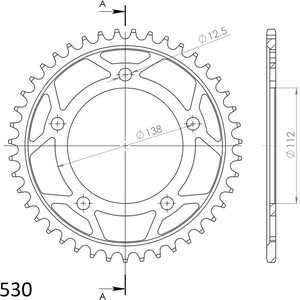 JT Sprockets takaratas 302.43 teräs
