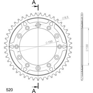 JT Sprockets takaratas 245/2.41 teräs