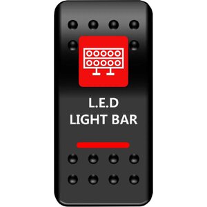 Moose On-Off valokytkin L.E.D lightbar (punainen LED-valo)