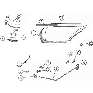 AIXAM Konepellin lukko