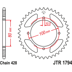 JT Sprockets takaratas 1794.45 teräs