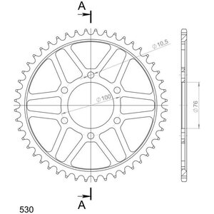 JT Sprockets takaratas 816.48 teräs