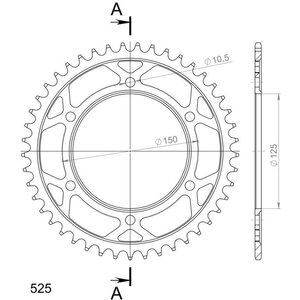 JT Sprockets takaratas 899.45 teräs