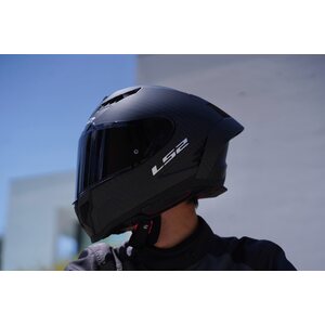 LS2 FF807 Dragon Carbon Helm – Mat Carbon, 6K, ECE 22.06, Met Pinlock En Donker Vizier (maat L 59/60)
