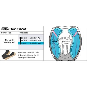 Shoei Poskipalat GT-Air3