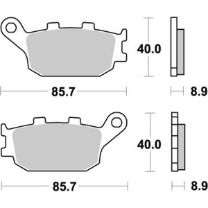 Sbs jarrupalat 657HF Ceramic