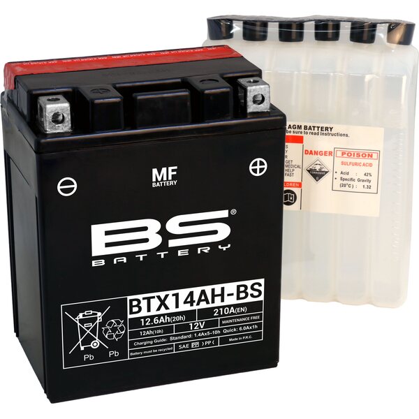 BS Battery akku BTX14AH-BSMF