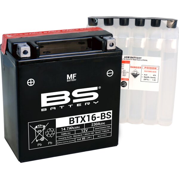 BS Battery akku BTX16-BSMF